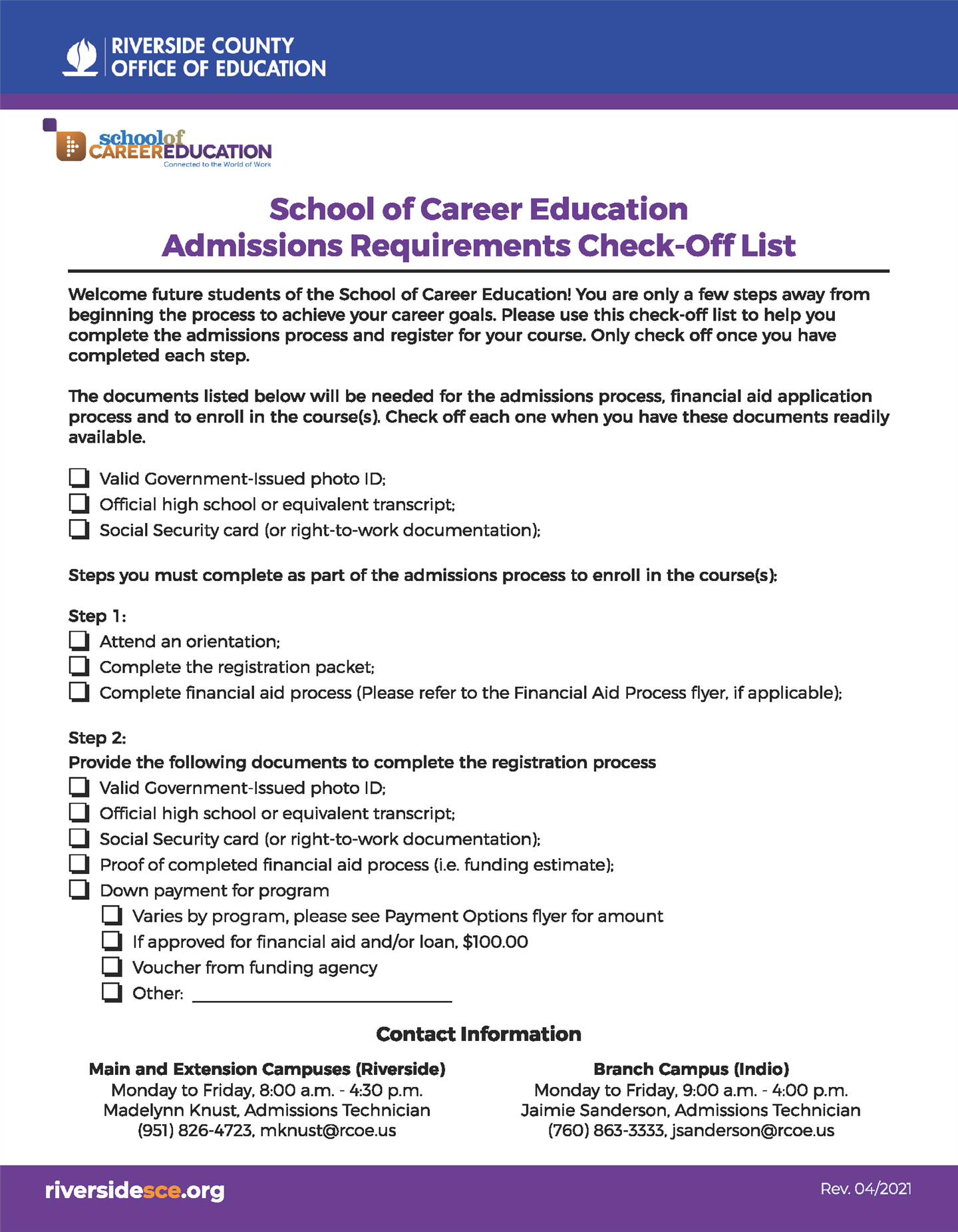 Check List